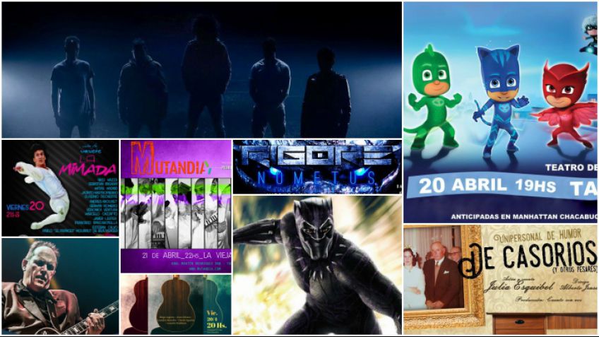 Música, teatro y mucho más en el fin de semana tandilense
