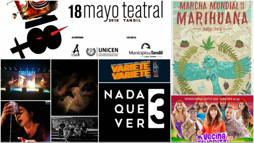 Enorme agenda artística para el fin de semana