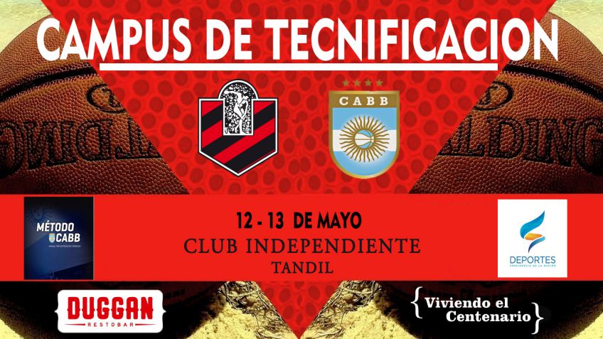 El Club Independiente será anfitrión del campus mixto de tecnificación de la CABB