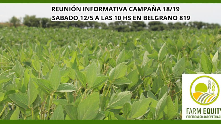 Se repetirá charla sobre Fideicomiso Agropecuario Farm Equity