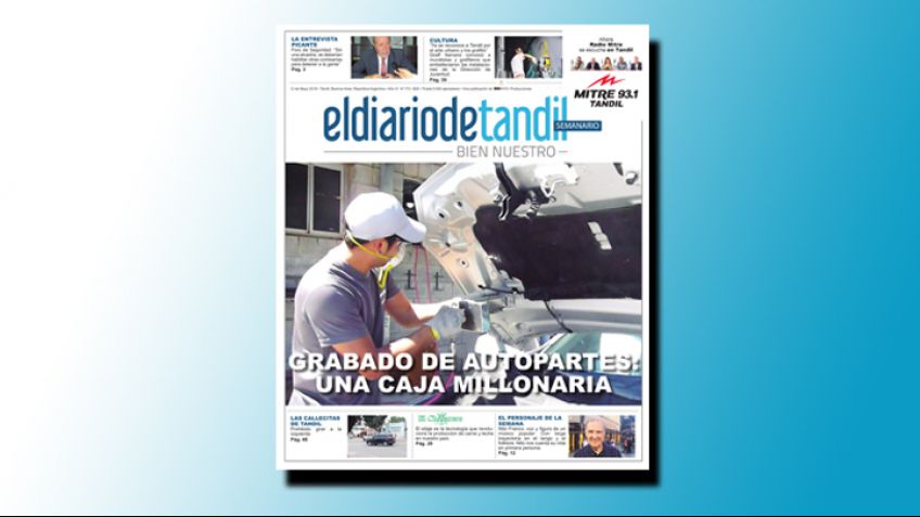 "Grabado de autopartes: una caja millonaria", la tapa del Semanario