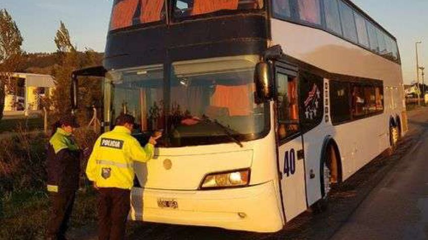 Micro con VTV trucha y sin seguro transportaba equipo de handball