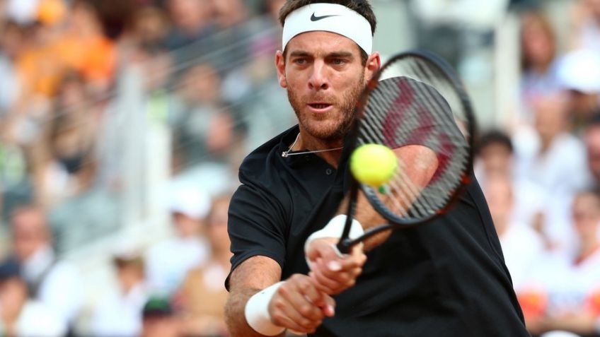 Del Potro debutó con un triunfo en Roma