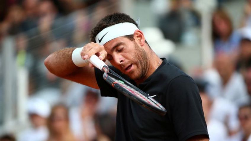 Del Potro confirmó que sufrió un desgarro en el aductor