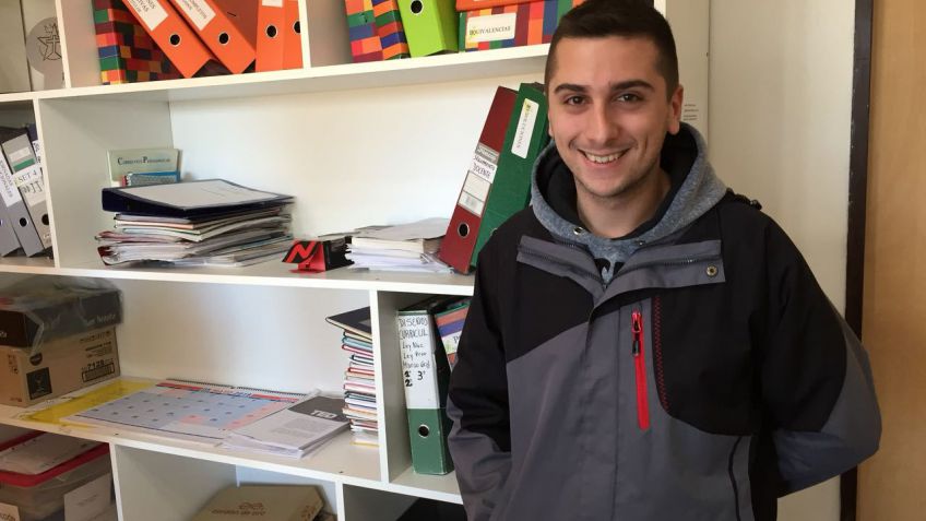 Lucas Frassi pasó por su escuela y dejó una carta