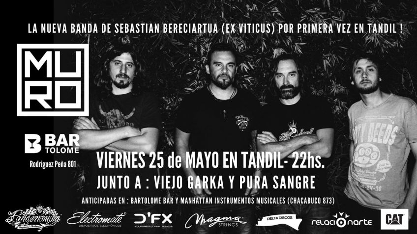 Muro toca este viernes en Bartolomé