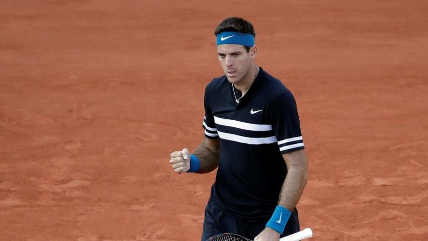 Con alguna duda física, Del Potro arrancó ganando en Roland Garros