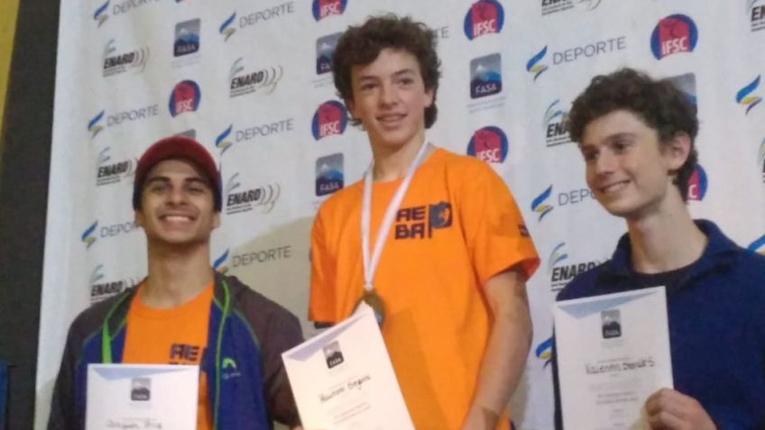 Presencia tandilense en el Campeonato Juvenil de Escalada