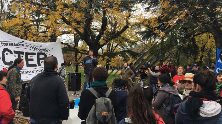 La "Marcha Federal por pan y trabajo" tuvo su lugar en Tandil