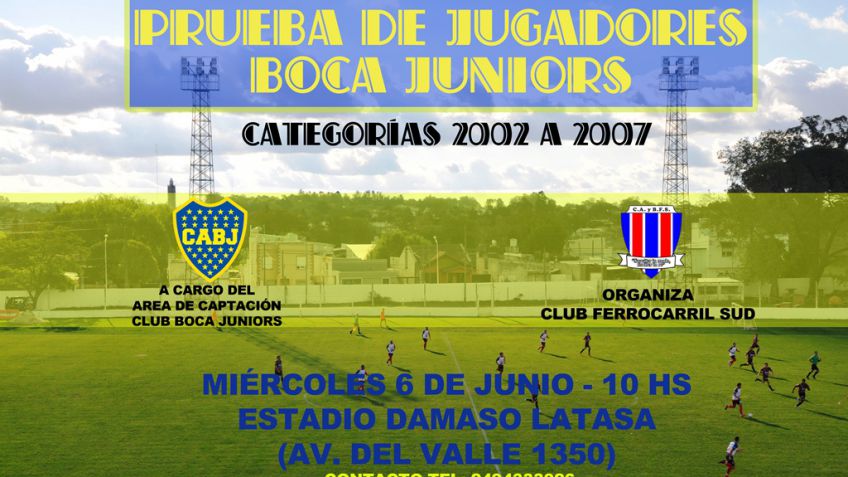 Se conocen los horarios de la prueba de jugadores de Boca en Ferro
