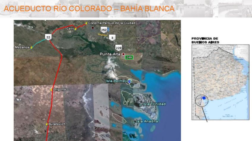Preocupación en la CAF por ofertas del acueducto del Río Colorado-Bahía blanca