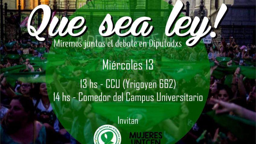 En Tandil, el debate sobre el aborto se seguirá desde el Cine