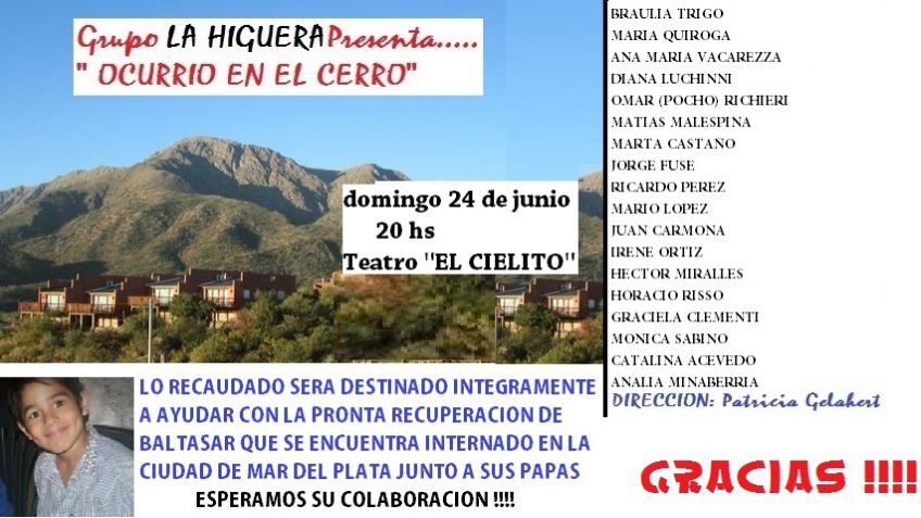 Teatro a beneficio de Baltasar