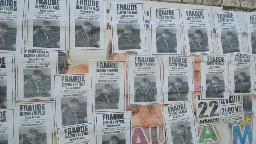 Aparecieron panfletos apuntando a Bossio por los despidos en Radio Tandil