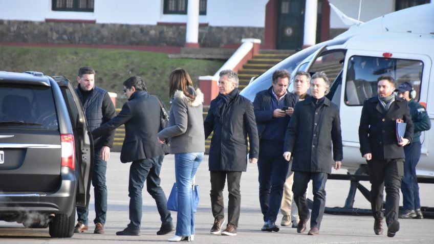 Fugaz y hermética visita de Macri y Vidal a Tandil
