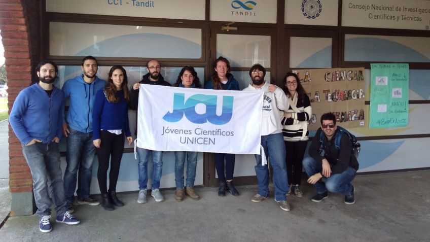 Movilización en la UNICEN por la Jornada Nacional de lucha de Becarios CONICET