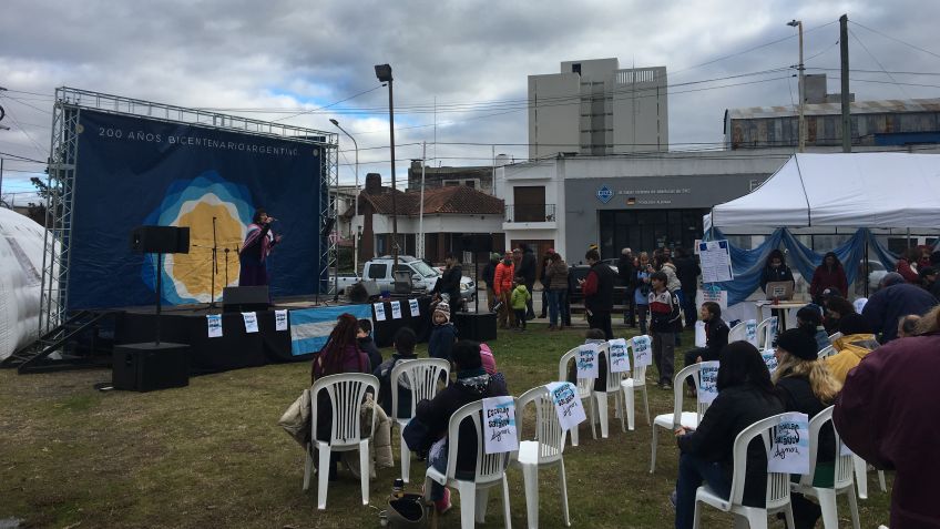 Bajo el lema "La Patria no se rinde", se llevó a cabo el festival cultural 