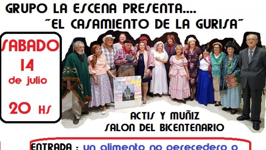"El Casamiento de la Gurisa", a beneficio