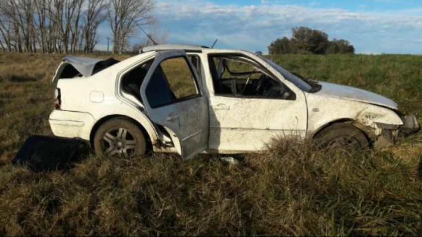 Tres tandilenses fallecieron tras volcar en la Ruta 30