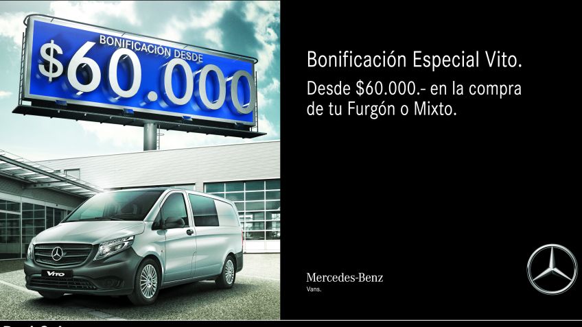 Bari Mercedes-Benz lanzó una bonificación especial para Vito Furgón o Mixto