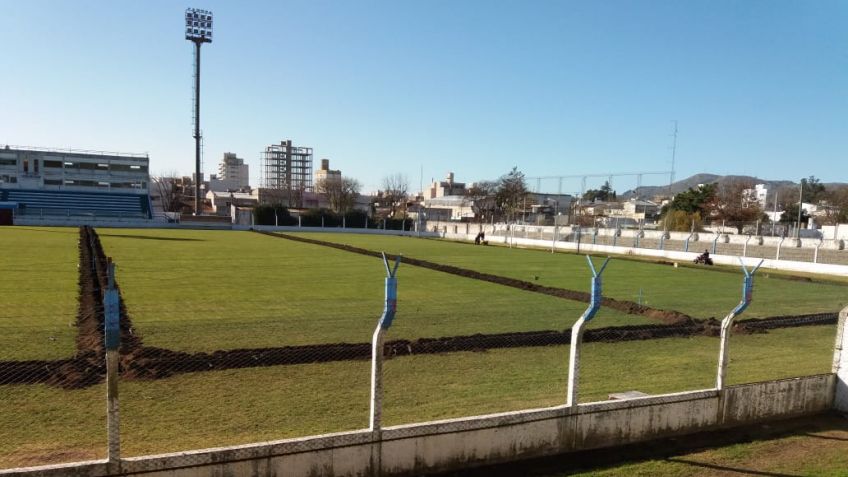 Riego automático en el Estadio San Martín