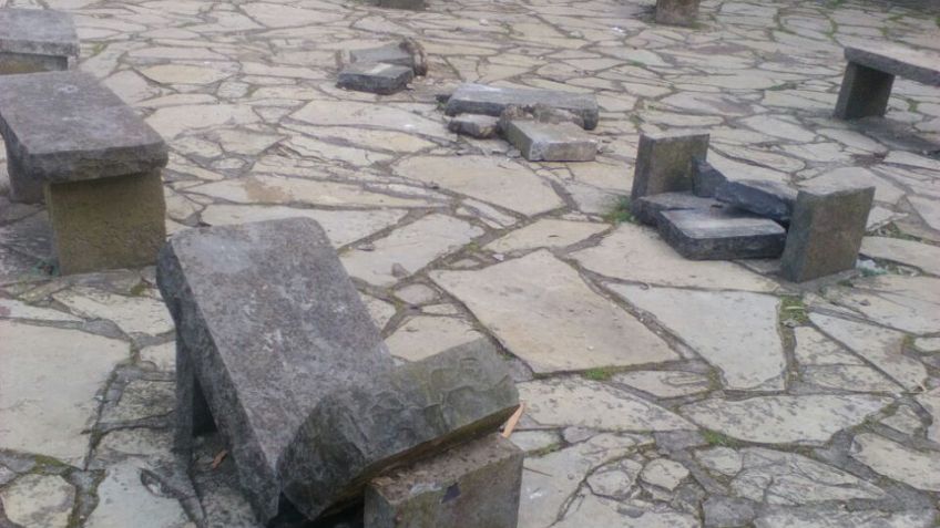 Otra vez: vandalismo en El Calvario