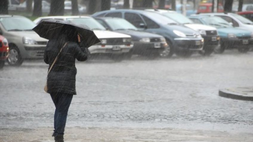 Está vigente un alerta meteorológico por lluvias intensas