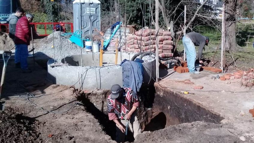 Comenzaron las obras de una estación de bombeo y cañería en Villa Leonor
