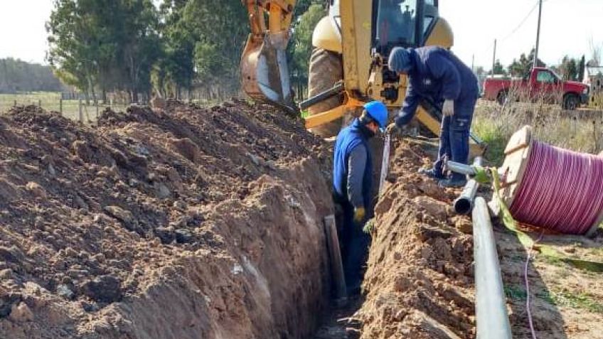 Avanza la extensión de red de agua en Gardey