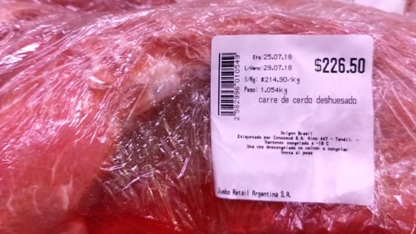 El lado B del "supermiércoles": vendieron carne de cerdo en mal estado