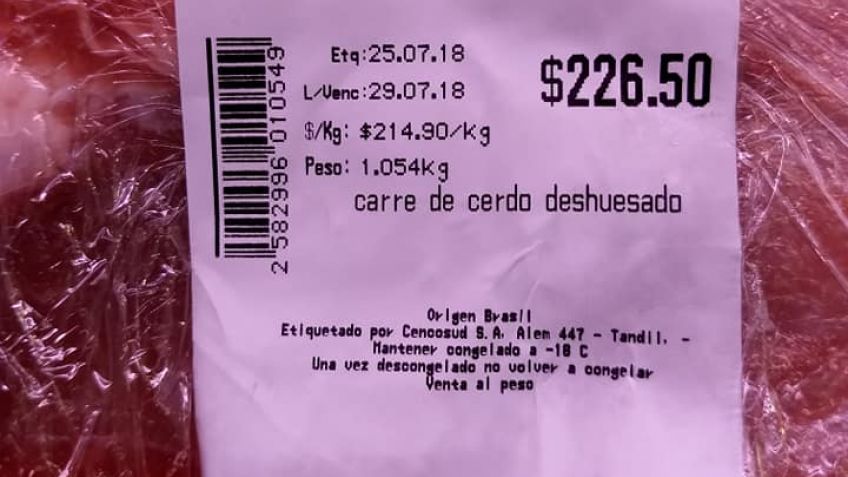 El lado B del "supermiércoles": vendieron carne de cerdo en mal estado