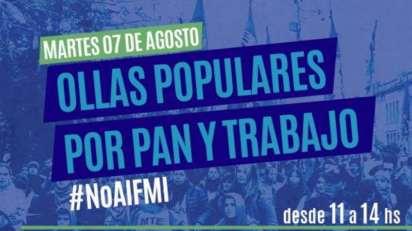 Nueve ollas populares por pan y trabajo, en Tandil