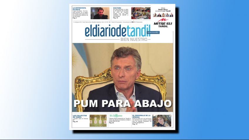 "Pum para abajo", la tapa del Semanario