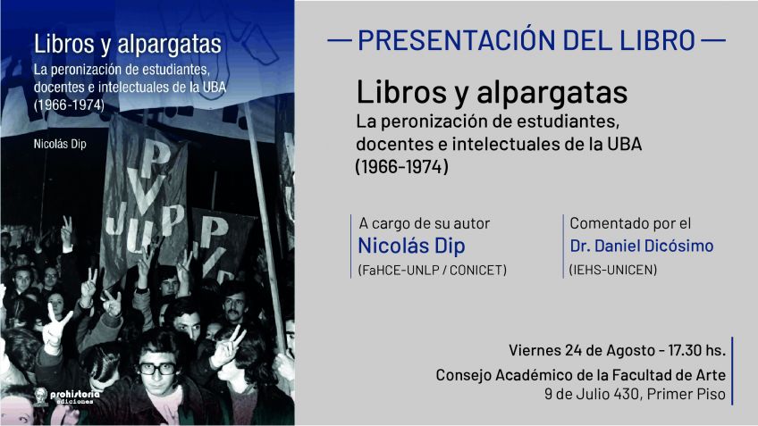Se presenta el libro de Nicolás Dip en la Facultad de Arte de UNICEN