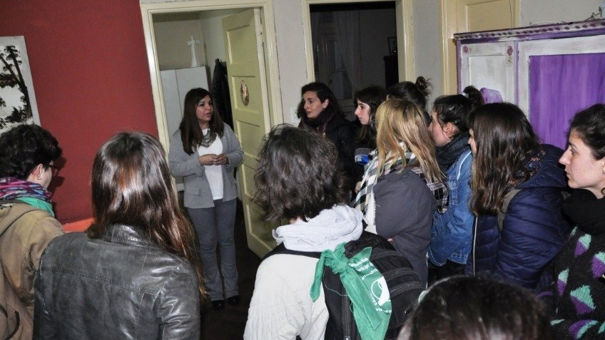 Tras el cruce con la Jefatura Distrital, el Encuentro de Mujeres se hace