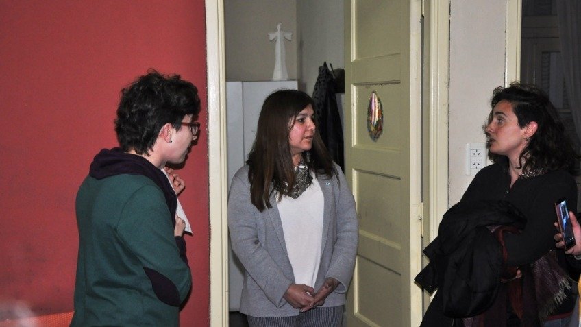 Tras el cruce con la Jefatura Distrital, el Encuentro de Mujeres se hace