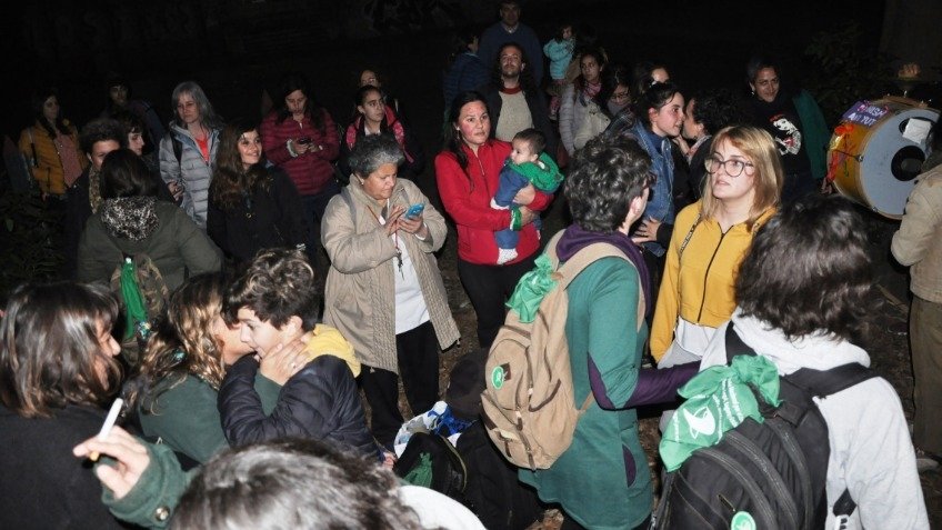 Tras el cruce con la Jefatura Distrital, el Encuentro de Mujeres se hace