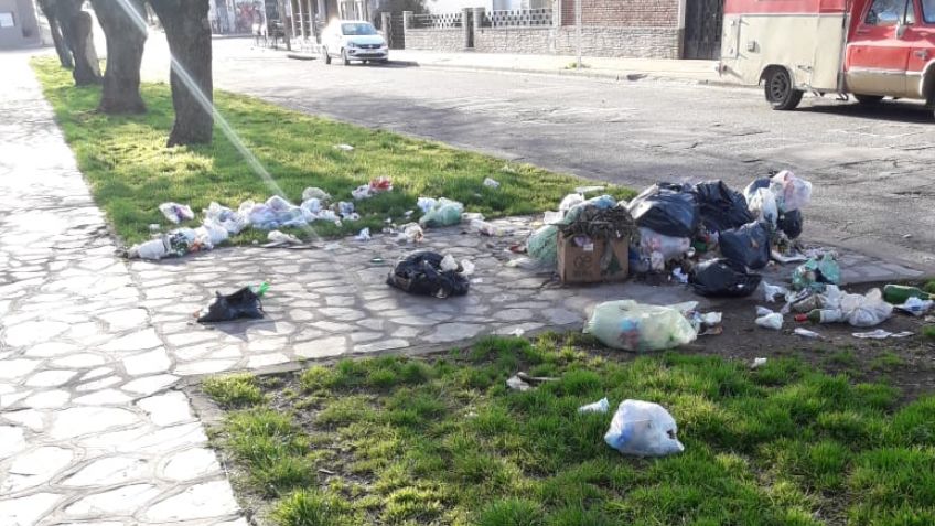 Quejas por basura en la Plaza San Martín