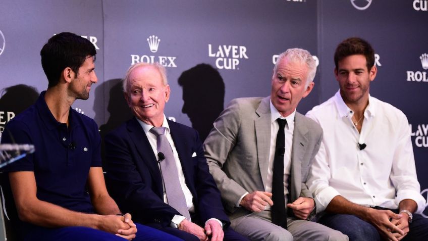 Del Potro y Djokovic presentaron los equipos para la Laver Cup