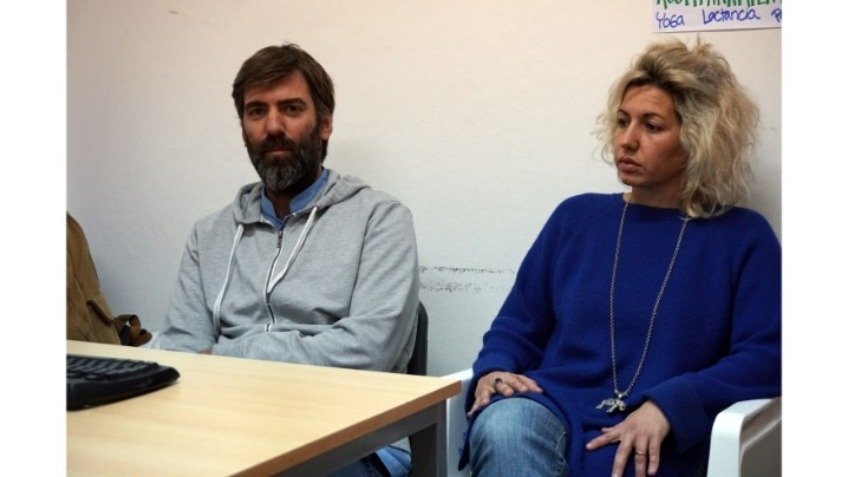 Mauricio Rojas y Vanesa López Fusaro. Centro de Salud Comunitaria de La Movediza.