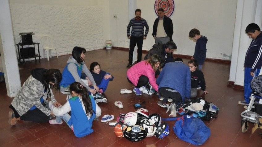 Los chicos de ATAD realizaron una actividad recreativa en Ferro