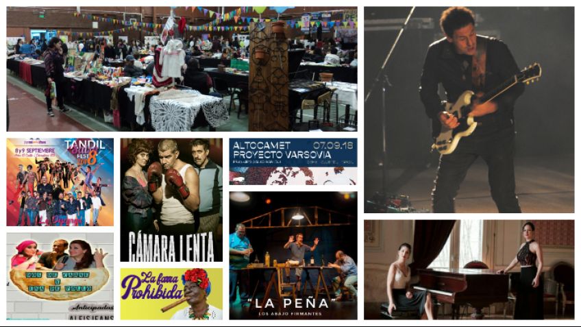 Variedad de shows de aquí al domingo