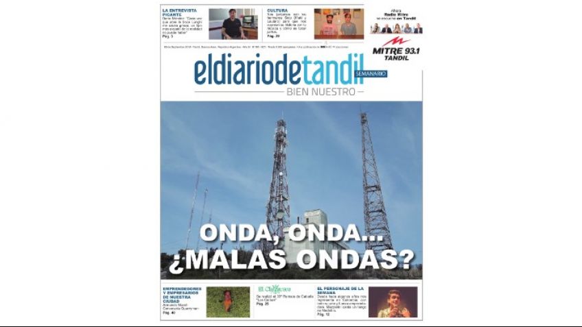 "Onda, onda... ¿malas ondas?", la tapa del Semanario