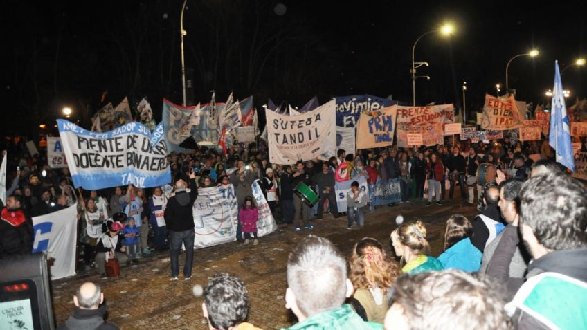 Más de 3000 personas marcharon en contra del gobierno de Macri