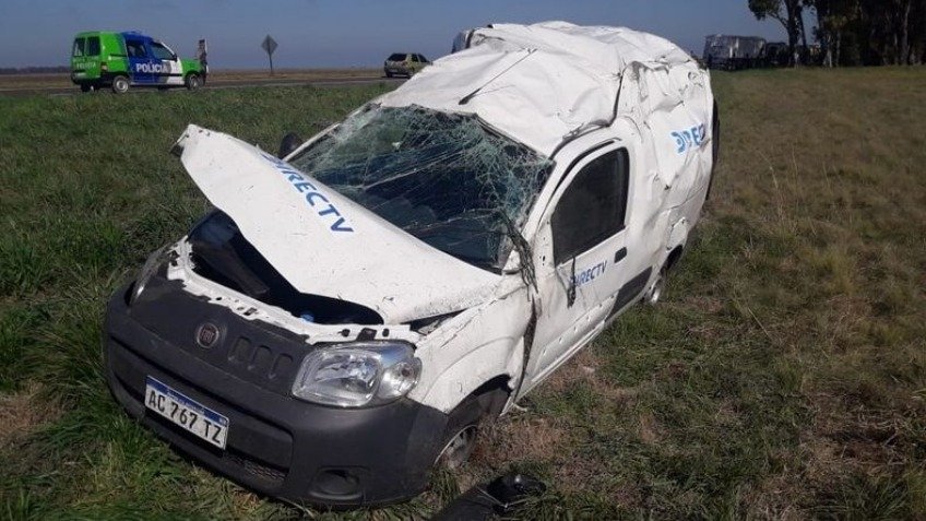 Tandilense resultó herida tras un vuelco cerca de Coronel Dorrego