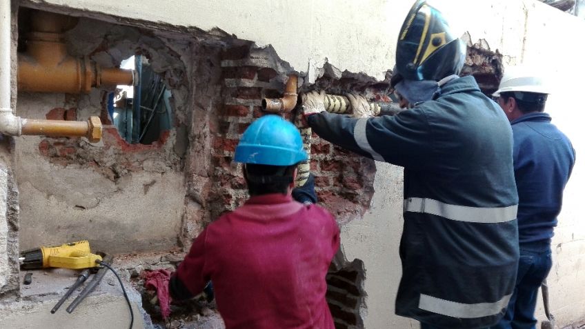 Se completaron las tareas de renovación de cañería de gas en el Hospital