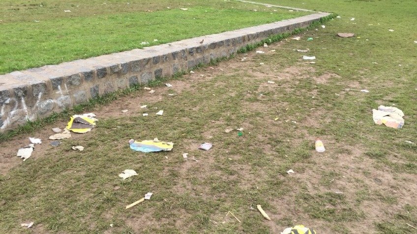 ¿Alguien limpió el Parque Independencia después del pic-nic de primavera?