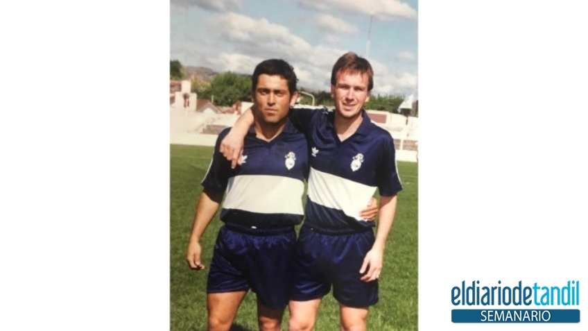 Gimnasia Campeón 1996. Junto a Sergio Lunghi