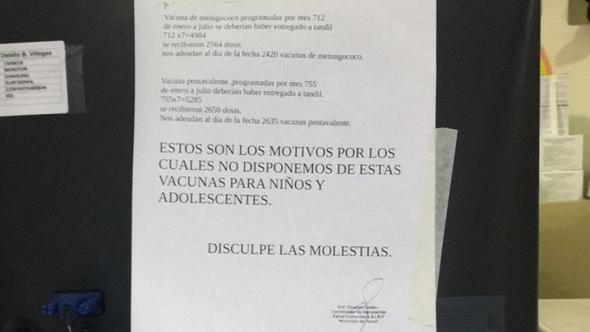Llegaron las vacunas al Hospital de Niños