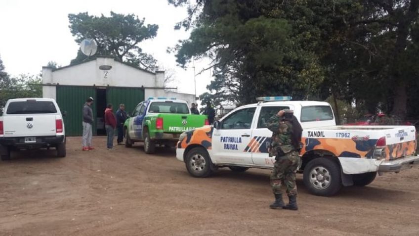 Encuentran motores que tenían pedido de secuestro, tras el allanamiento de un campo